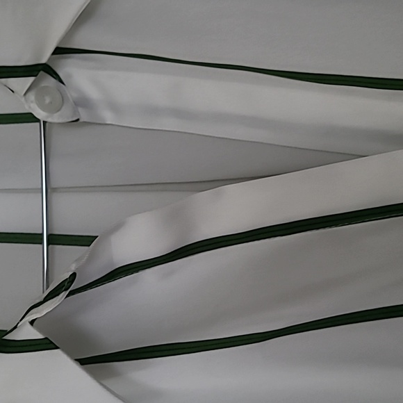 Nine West white tunic with green stripes - Picture 2 of 5